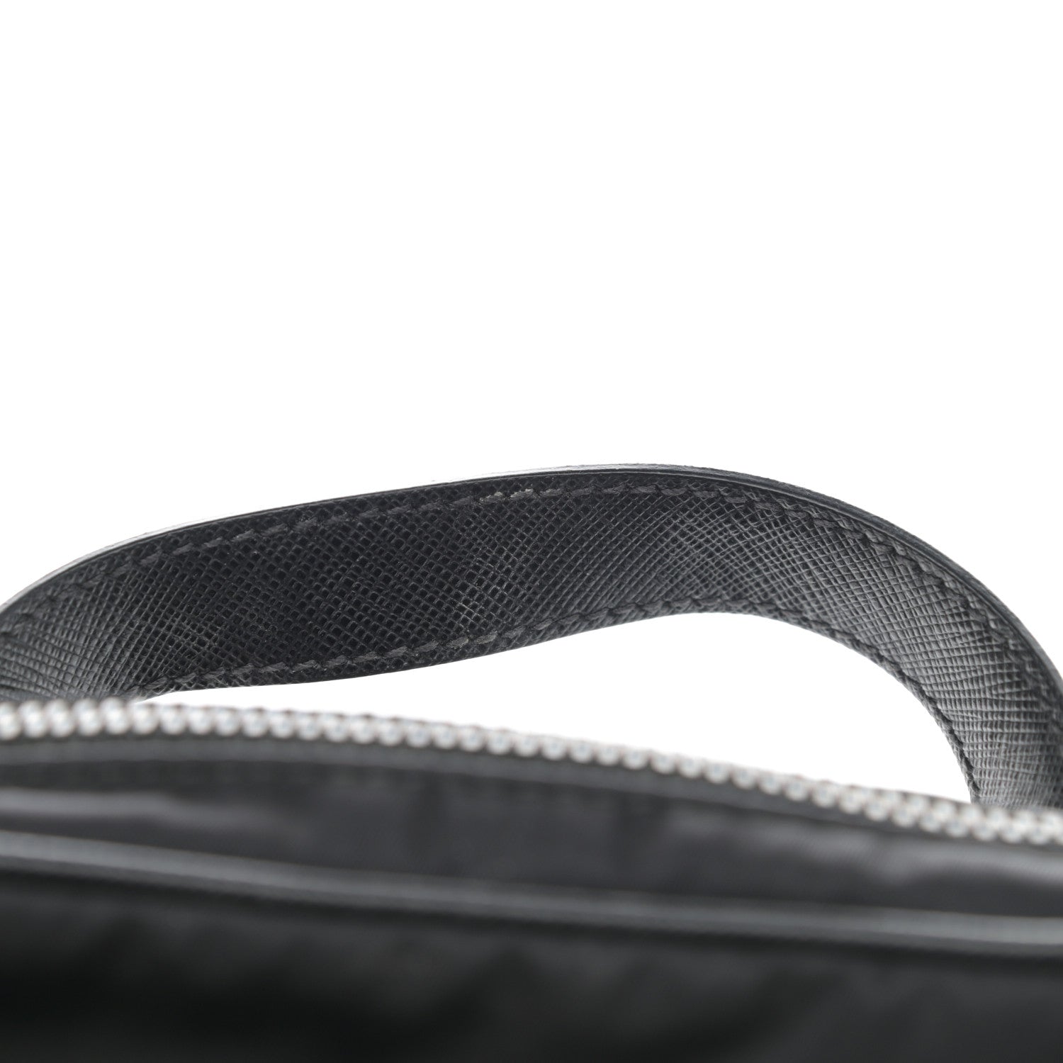 Prada Tessuto Nylon Saffiano Sling Bag Black 11 of 11