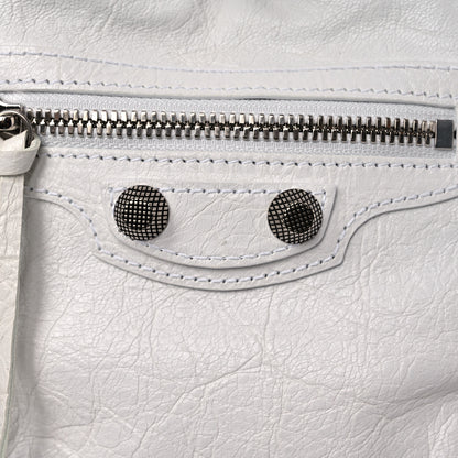 Balenciaga Agneau Arena Le Cagole Bucket Bag XS Optic White 11 of 11