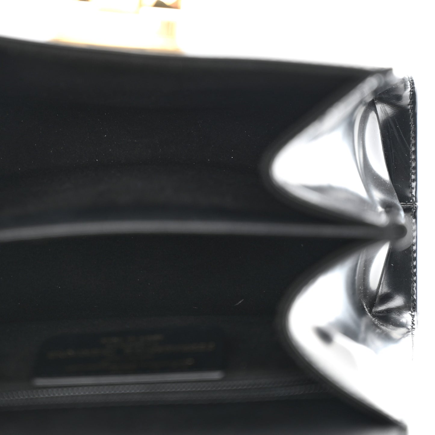 Brushed Off Calfskin Iconic Top Handle Bag Black