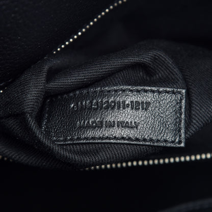 Saint Laurent Grained Calfskin Small Supple Sac De Jour Duffle Black 10 of 10