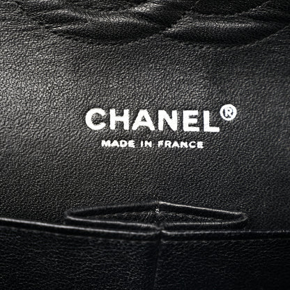 Chanel Lambskin Perforated Medium Double Flap Black 6 of 12