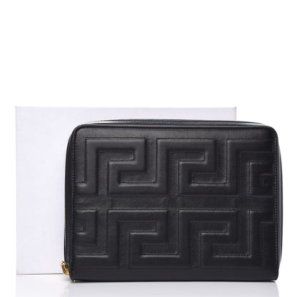 Versace Calfskin Stitched Donna iPad Case Black 10 of 10