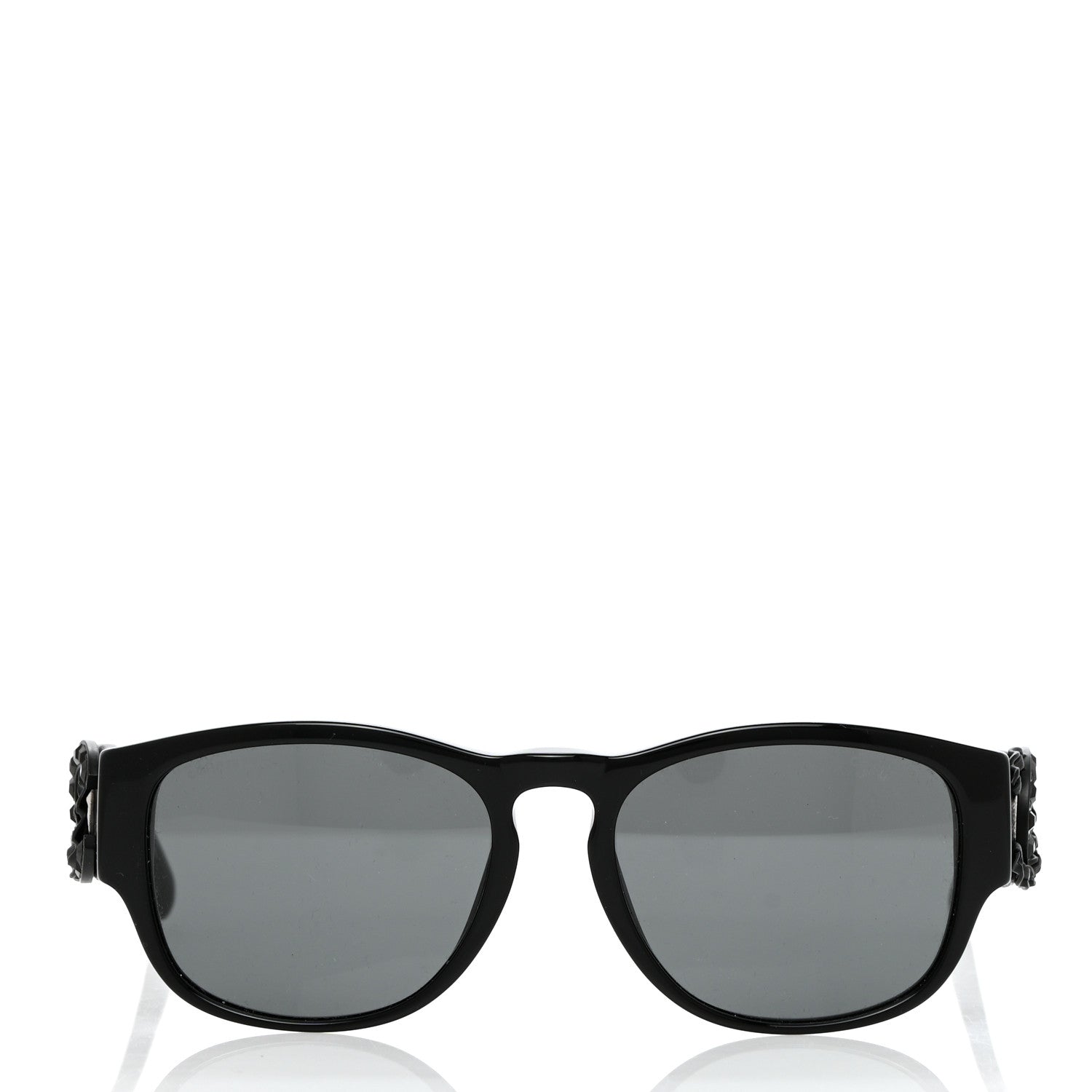 Chanel Acetate Crystal Baguette Chain CC Sunglasses 5454-Q-A Black 2 of 8