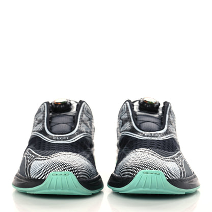 Gucci Fabric Womens Ultrapace R Mid Top Sneakers 37.5 Loess Black 2 of 7