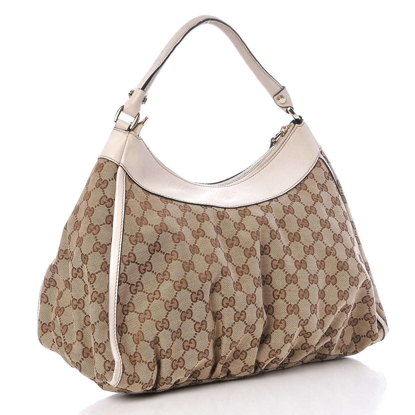 Monogram Large D Gold Ring Hobo Off White