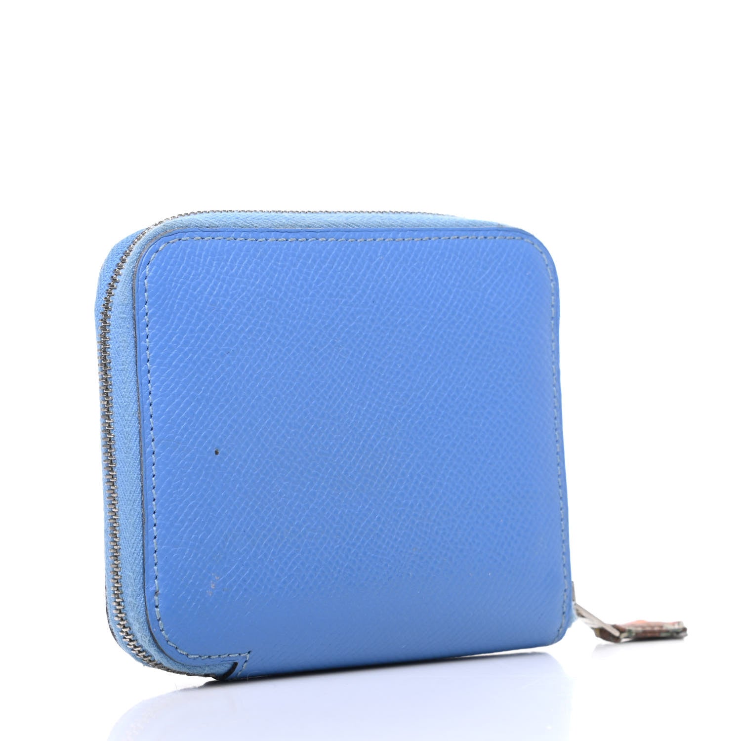 Hermes Epsom Silk'In Compact Wallet Bleu Paradis 3 of 10