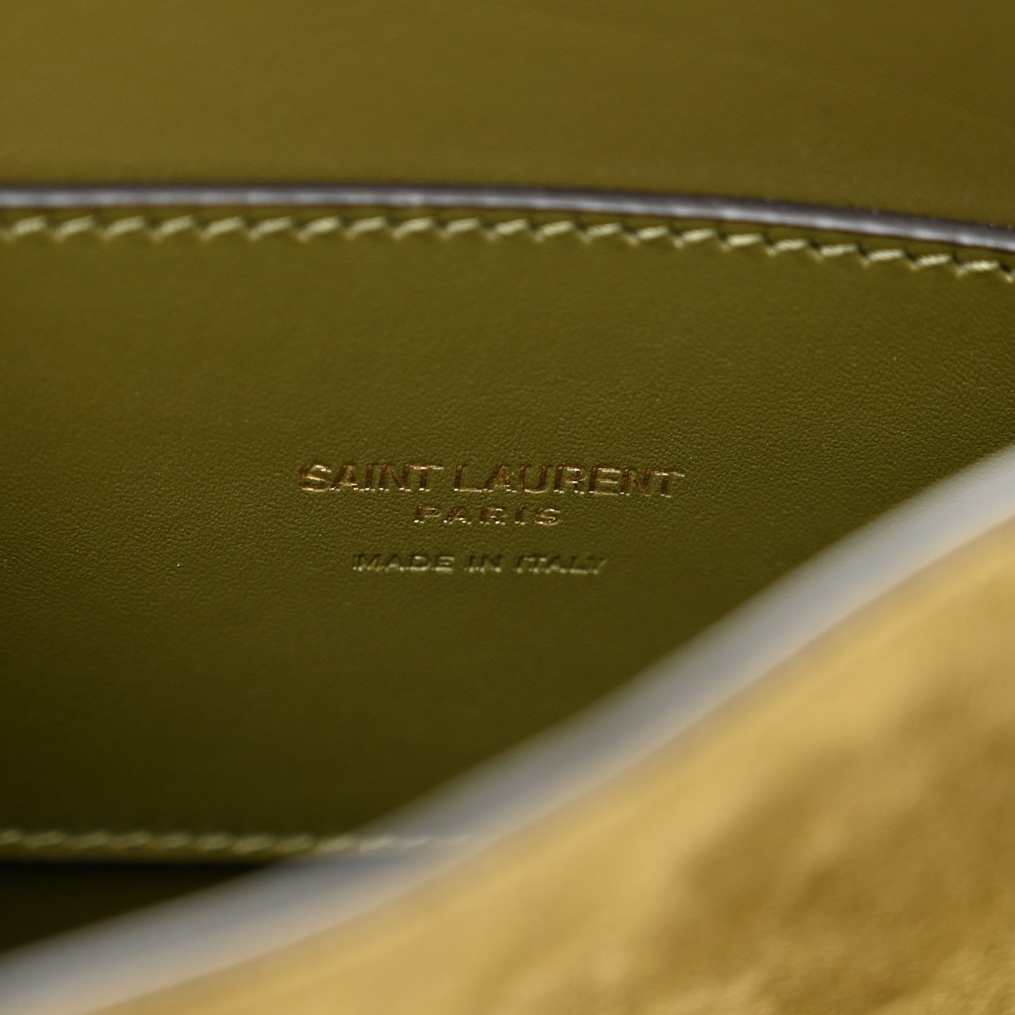Suede Calfskin Monogram Small Kaia Satchel Olive Green