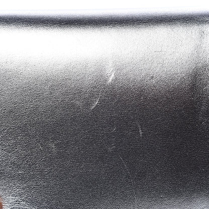 Saint Laurent Metallic Calfskin Classic Monogram Cassandre Clutch Argento 10 of 11