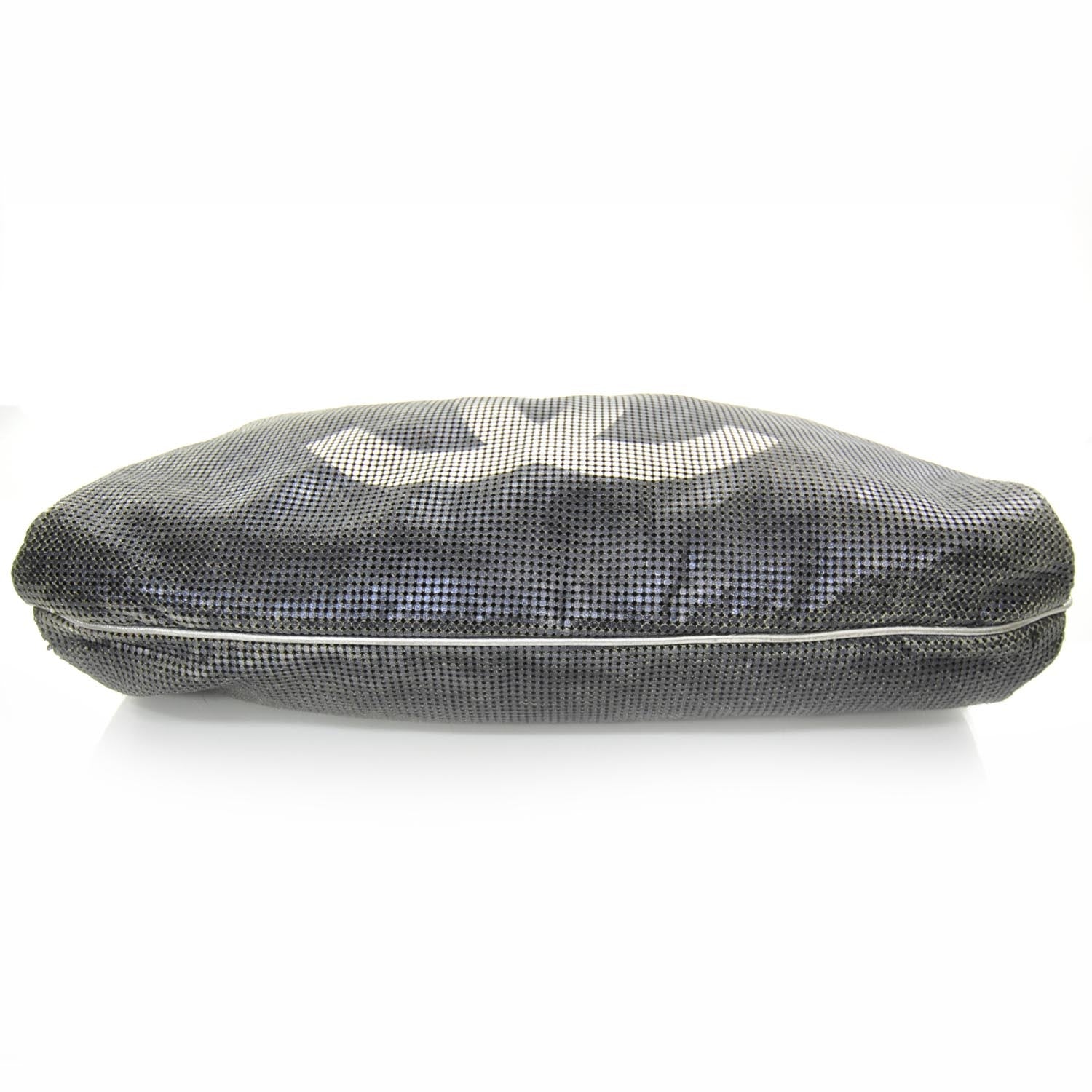 Chanel Metallic Perforated Lambskin Hollywood Hobo Silver 4 of 12