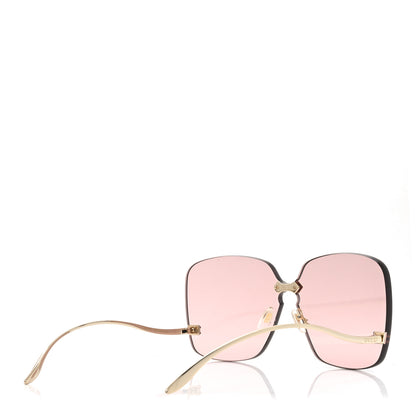 Gucci Rimless Sunglasses GG0352S Gold Flash Pink 3 of 7