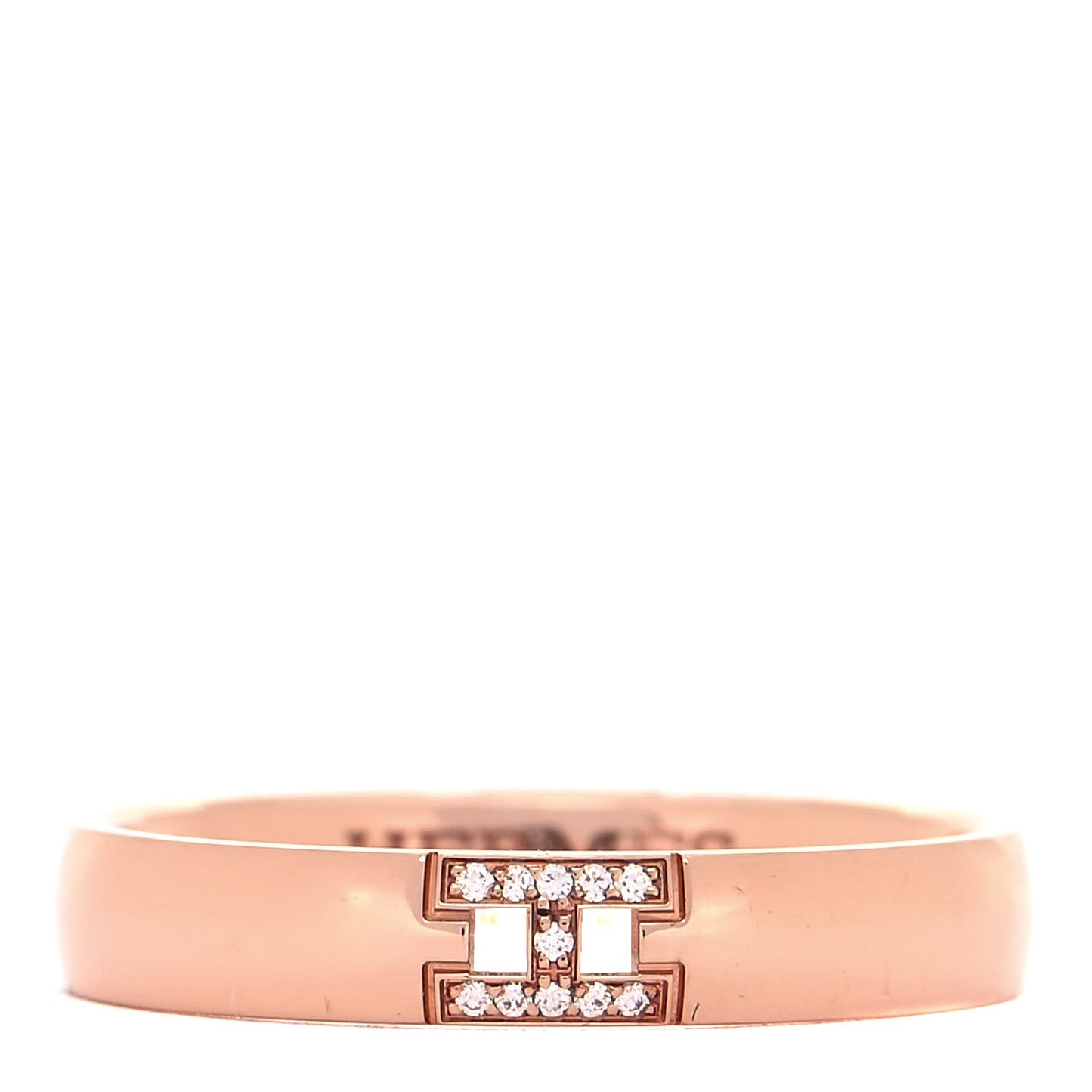 18K Rose Gold Diamond Ever Herakles Wedding Band Ring 57 8