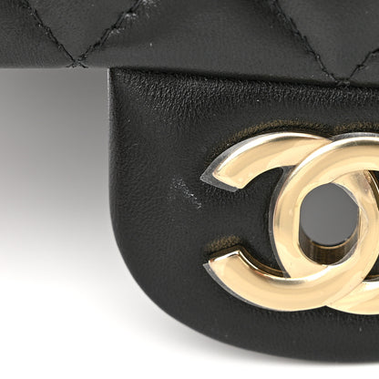 Chanel Lambskin Quilted Mini Rectangular Flap Black 11 of 12