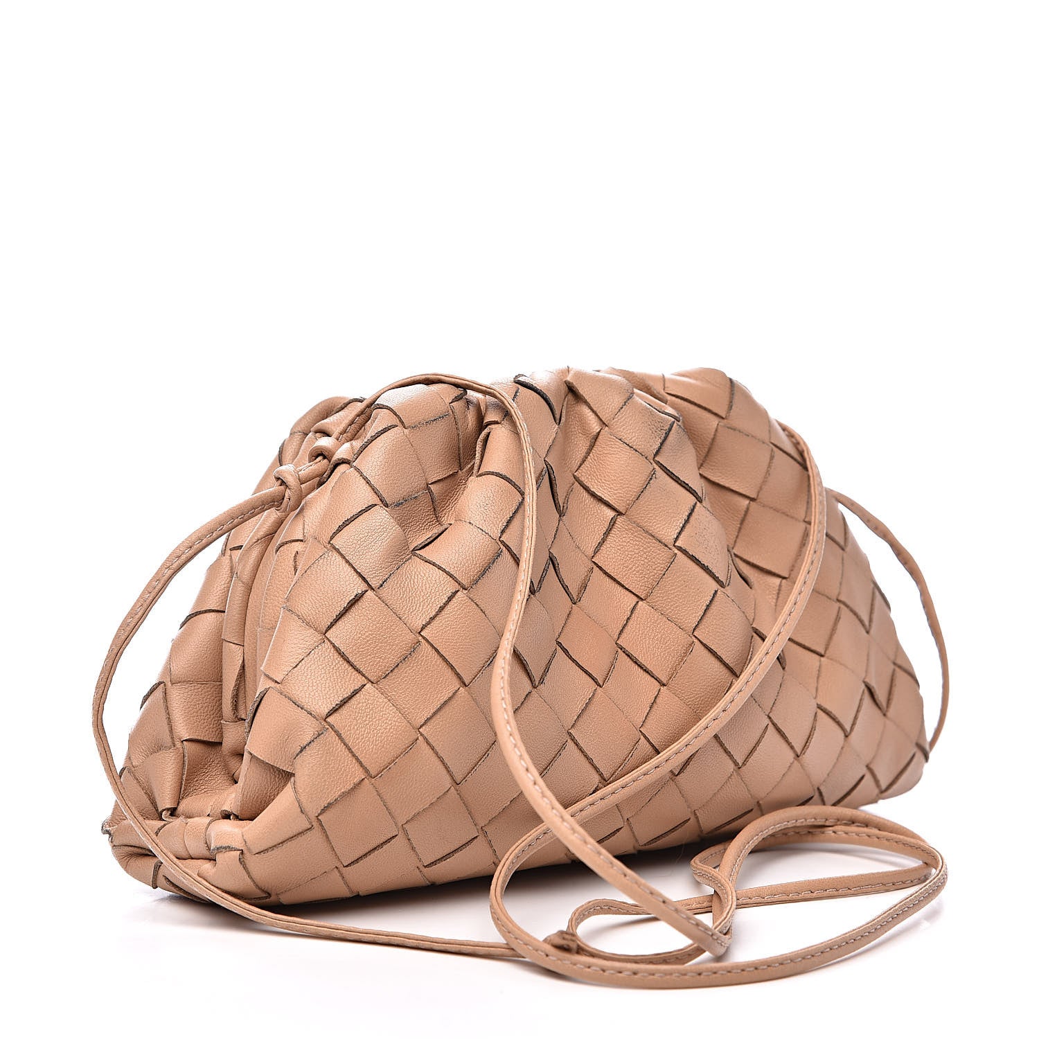 Bottega Veneta Nappa Intrecciato The Mini Pouch Almond 3 of 12