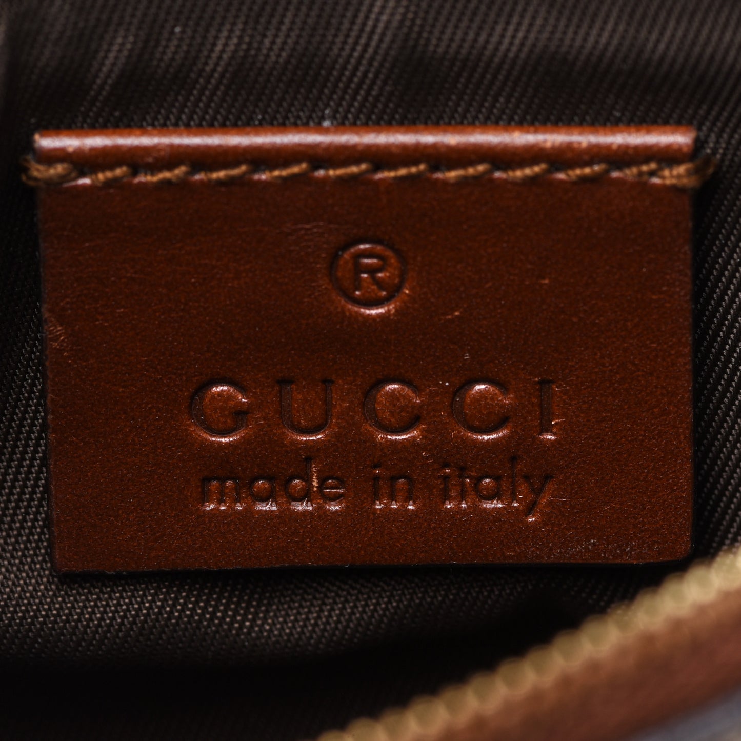 GG Supreme Monogram Key Case Brown