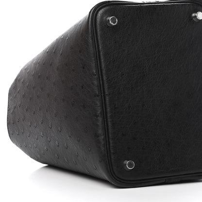 Hermes Ostrich Picotin Lock 18 Black 8 of 9
