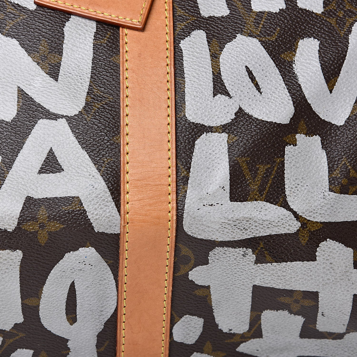 Louis Vuitton Graffiti Keepall 50 Silver 15 of 15