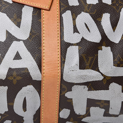 Louis Vuitton Graffiti Keepall 50 Silver 15 of 15