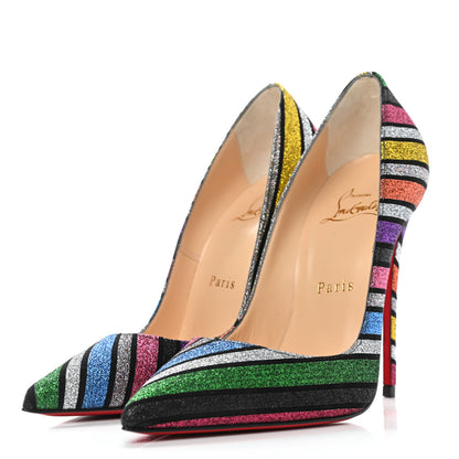Christian Louboutin Suede Stripyglitter So Kate 120 Pumps 36 Multi 3 of 8