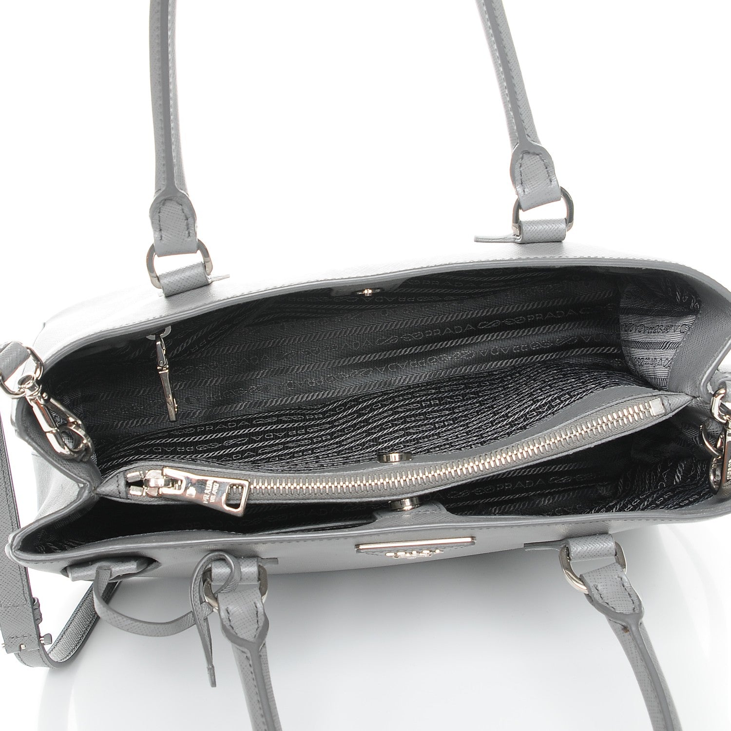 Prada Saffiano Lux Small Tote Marmo 6 of 9