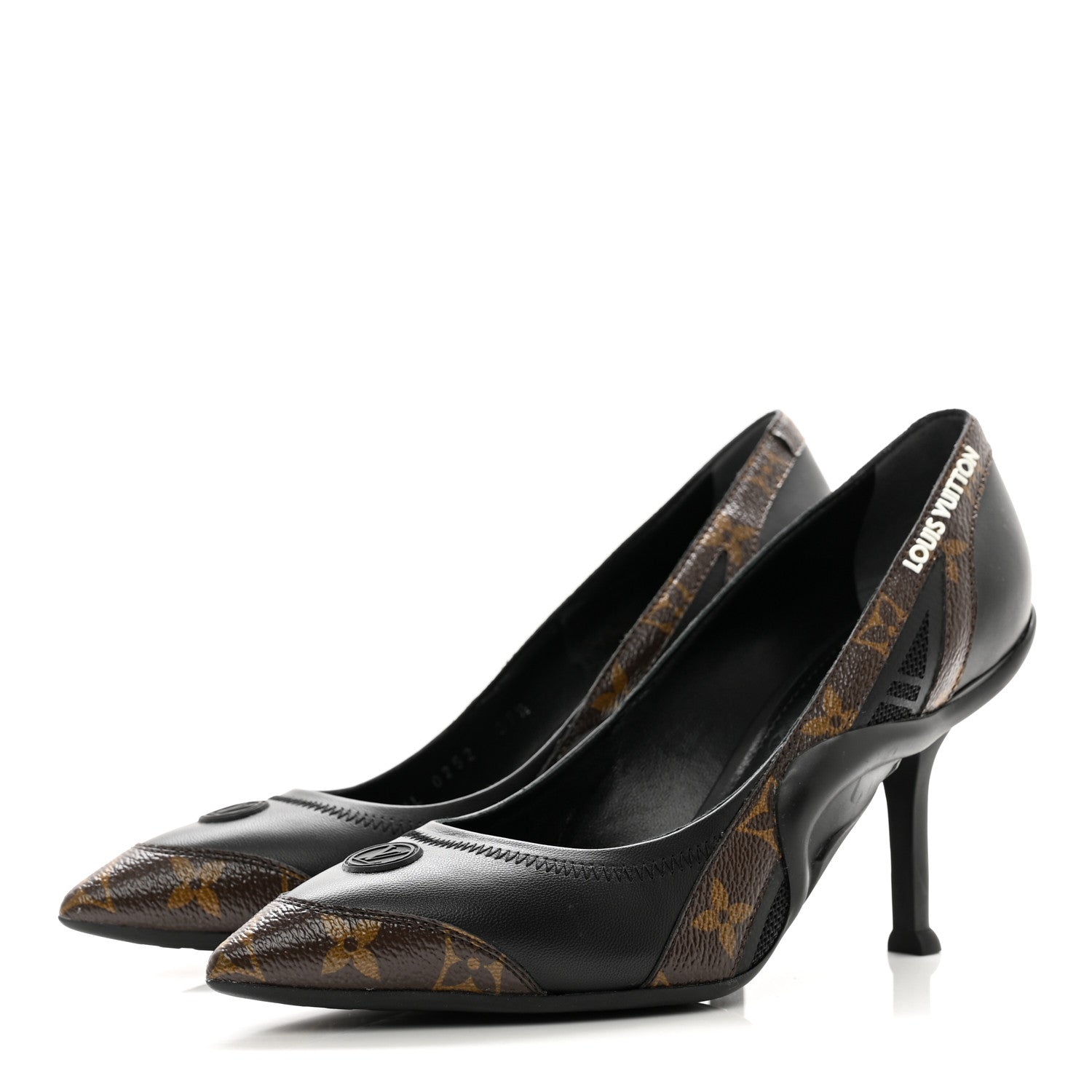 Louis Vuitton Patent Monogram Archlight Pumps 37.5 Black 3 of 8