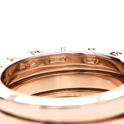 Bulgari 18K Rose Gold B.Zero1 Three-Band Ring 55 7.25 6 of 7