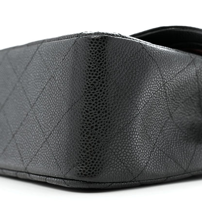 Chanel Caviar Quilted Jumbo Double Flap Black 10 of 11