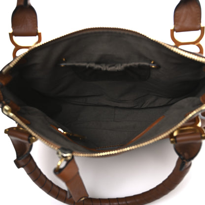 Chloe Calfskin Medium Marcie Satchel Tan 5 of 12