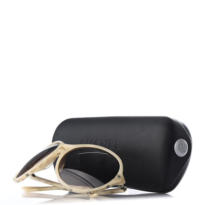 Chanel Mother Of Pearl Round CC Sunglasses 5117 Ivory 8 of 8