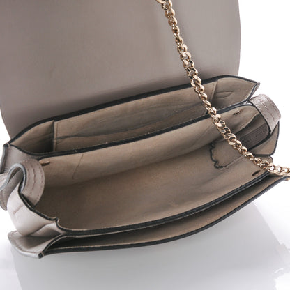 Chloe Suede Calfskin Small Faye Shoulder Bag Motty Grey 5 of 7