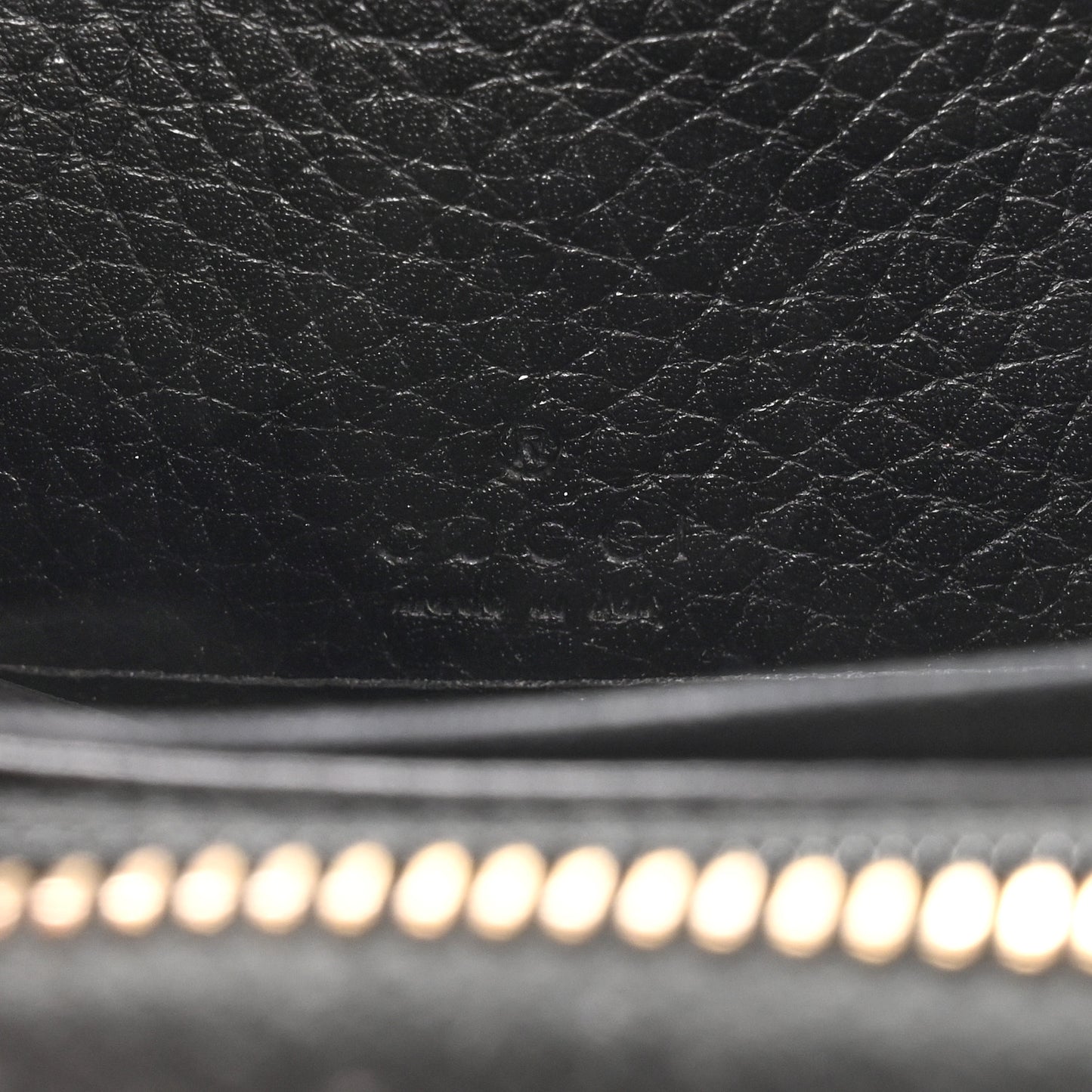 Pebbled Calfskin Soho Zip Around Wallet Black