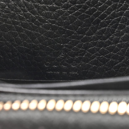 Gucci Pebbled Calfskin Soho Zip Around Wallet Black 6 of 8