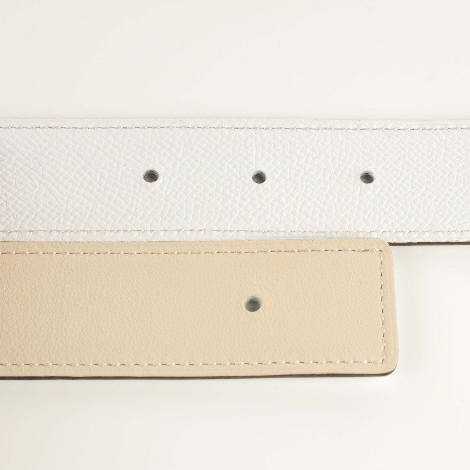 Hermes Epsom Swift 32mm H Belt 95 White Craie 8 of 10