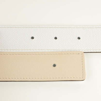 Hermes Epsom Swift 32mm H Belt 95 White Craie 8 of 10