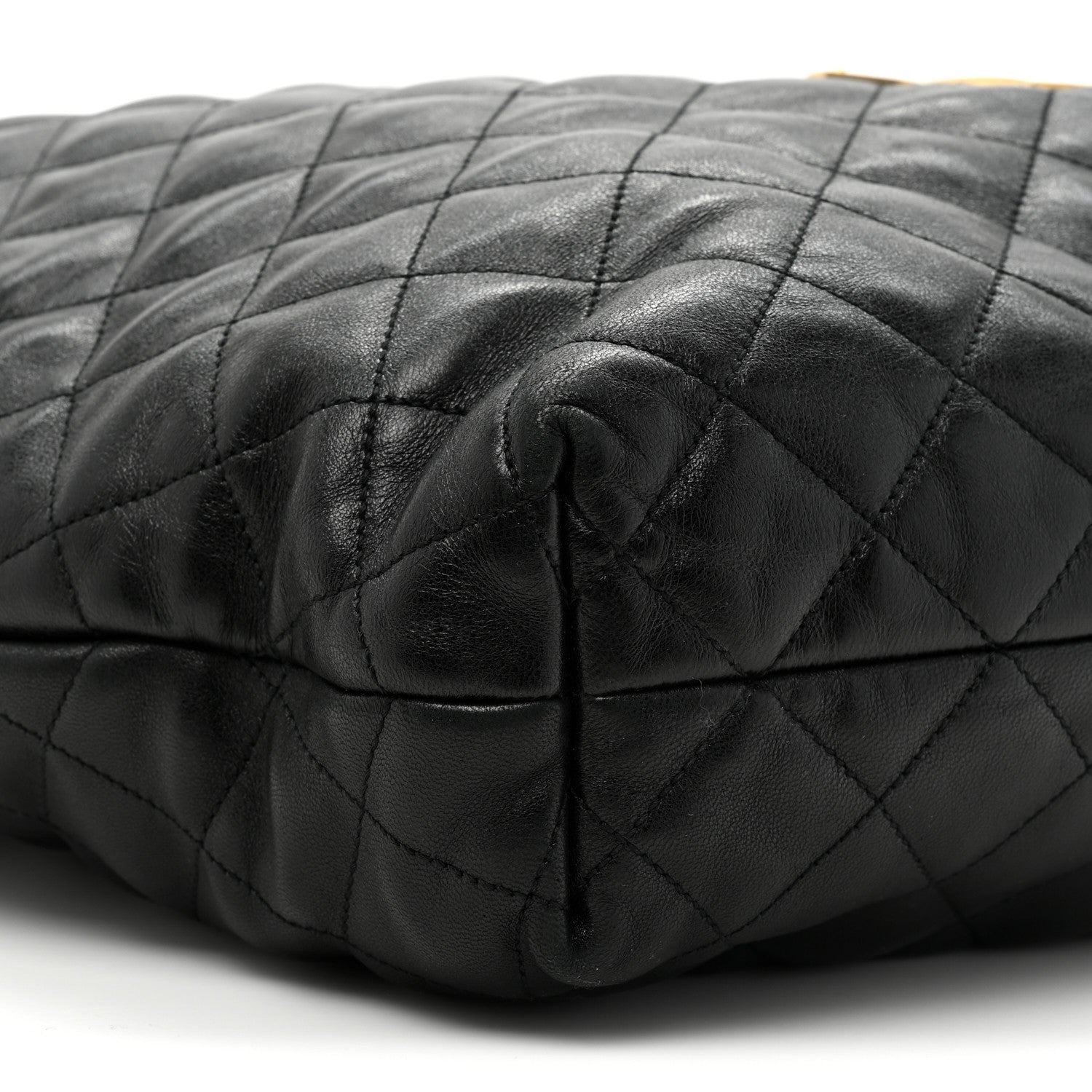 Saint Laurent Lambskin Quilted Maxi Icare Shopping Tote Black 11 of 15