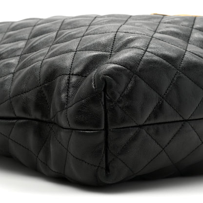 Saint Laurent Lambskin Quilted Maxi Icare Shopping Tote Black 11 of 15