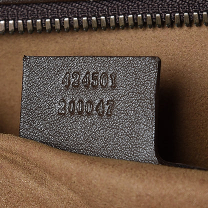 Gucci GG Supreme Monogram Tian Web Suitcase Beige Multicolor New Acero 7 of 15