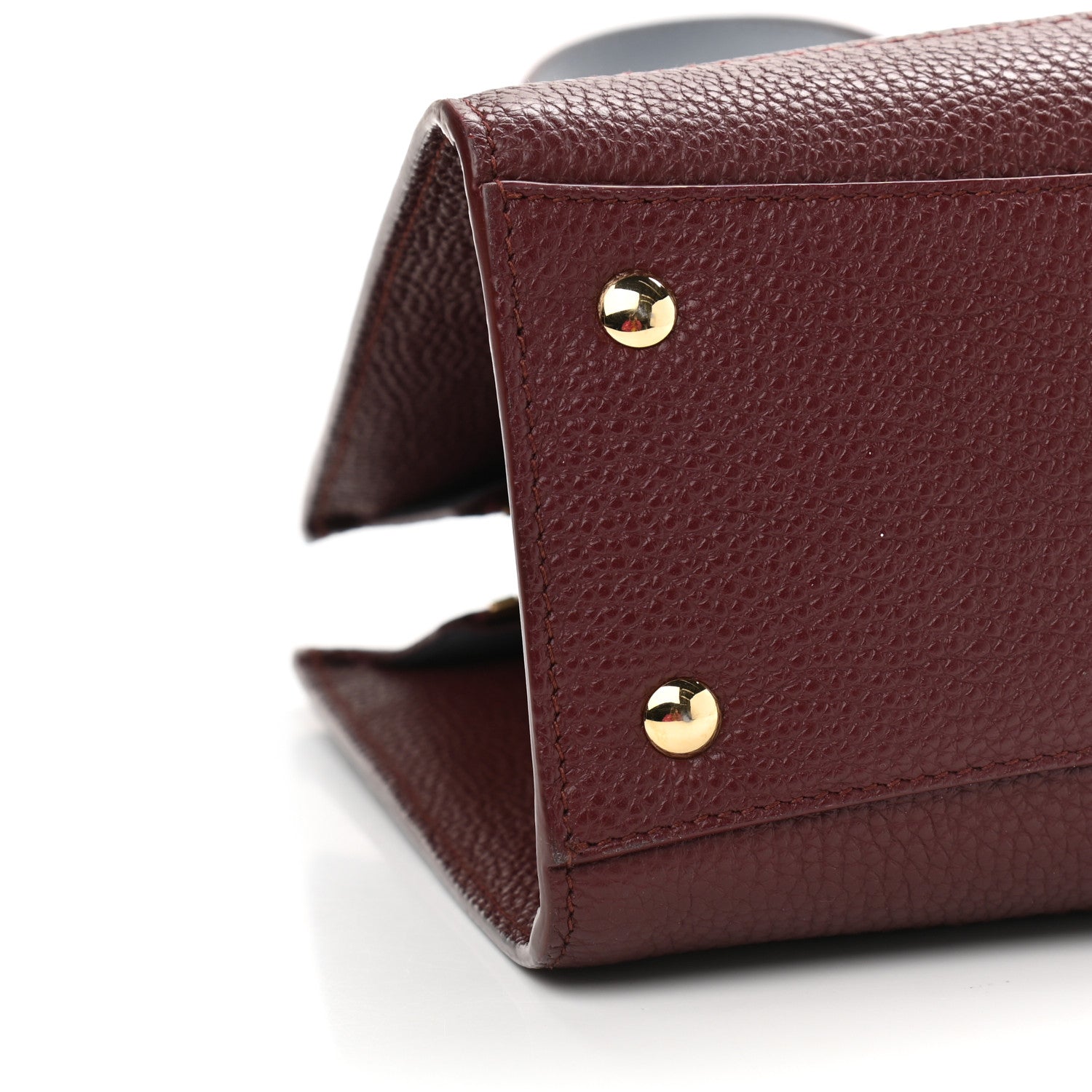 Salvatore Ferragamo Hammered Calfskin Double Handle Small Amy Tote Red 8 of 13