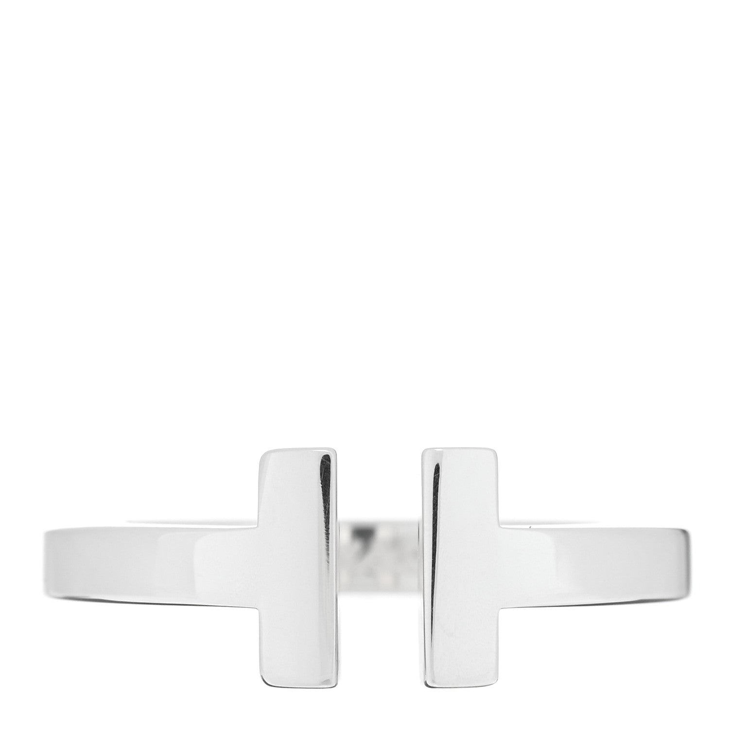 Tiffany Sterling Silver T Square Ring 52 6 1 of 4
