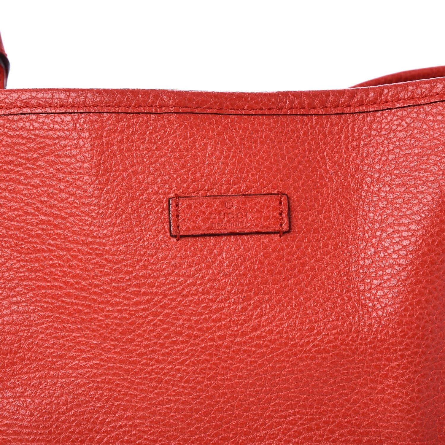 Gucci Pebbled Calfskin Medium Joy Tote Red 11 of 11