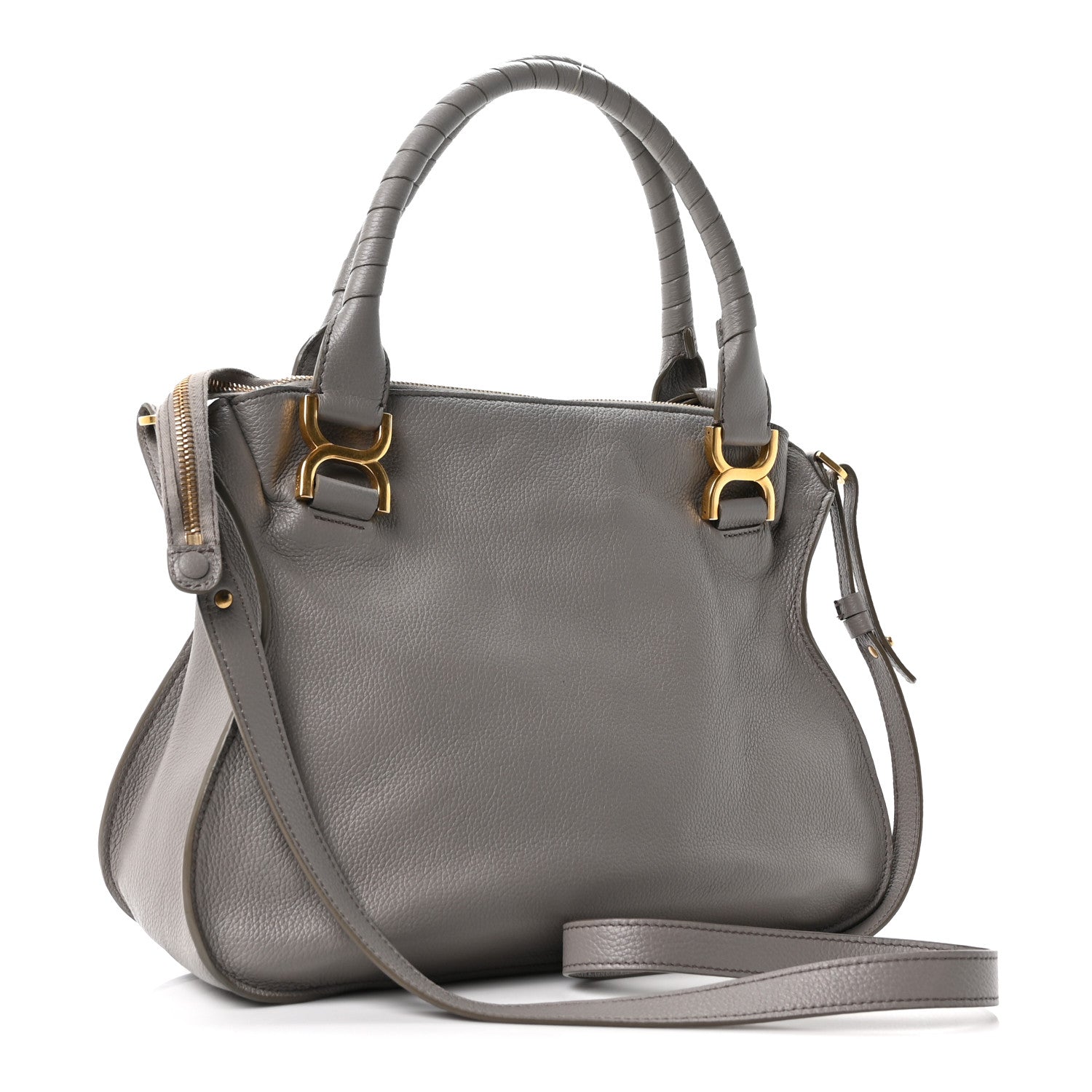 Chloe Calfskin Medium Marcie Satchel Cashmere Grey 3 of 10