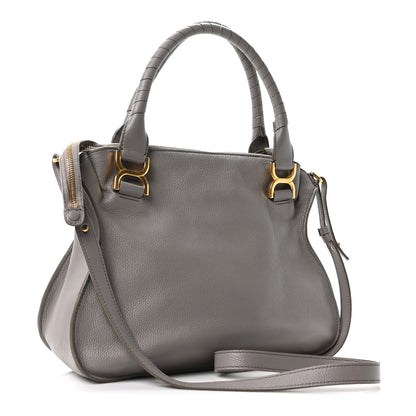 Chloe Calfskin Medium Marcie Satchel Cashmere Grey 3 of 10