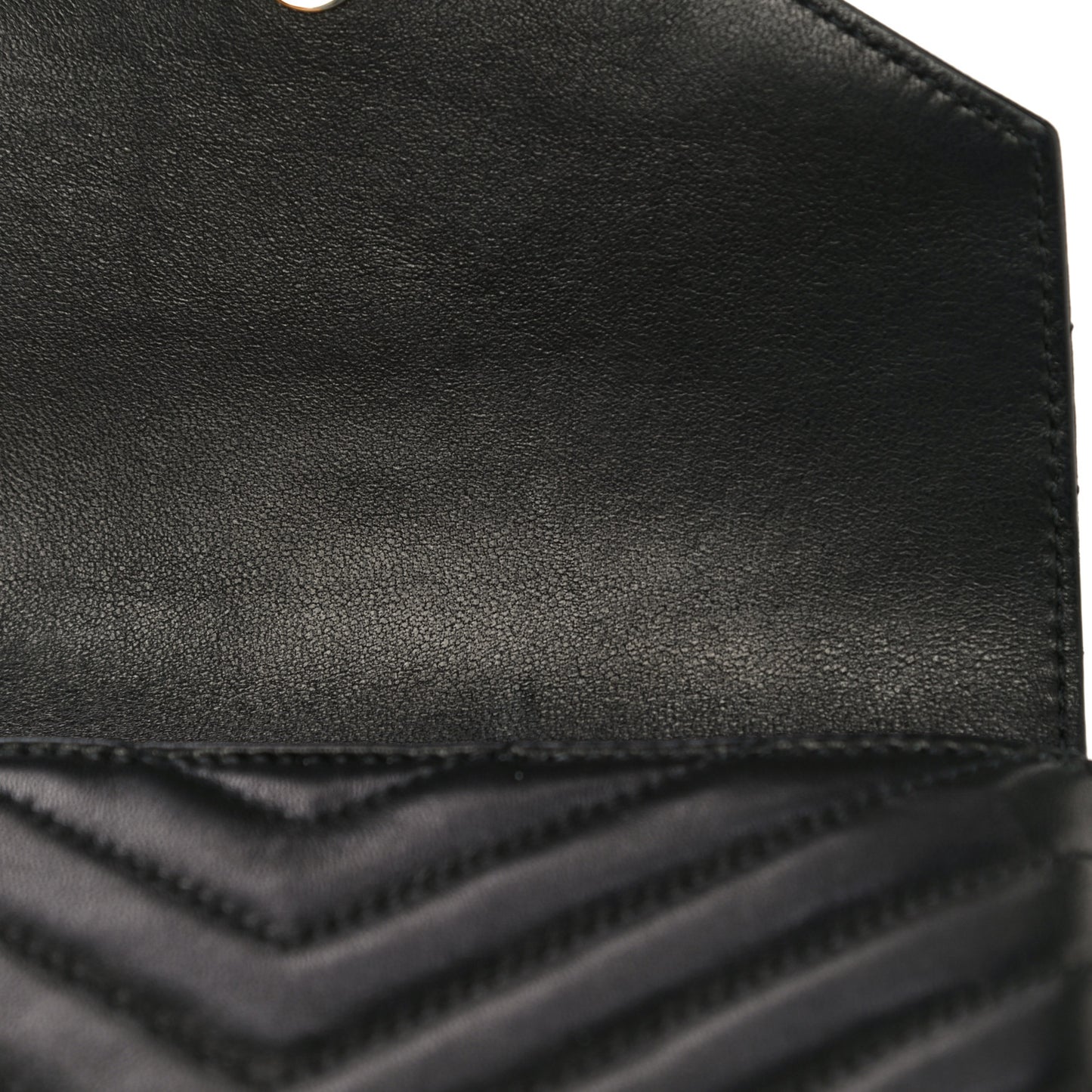 Lambskin Matelasse Monogram Double Flap Bag Black