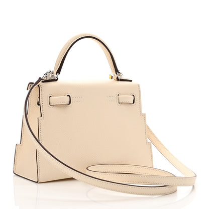 Hermes Epsom Quelle Idole Picto Kelly Doll Handbag Nata Mauve Sylvestre Lime Chai 5 of 14