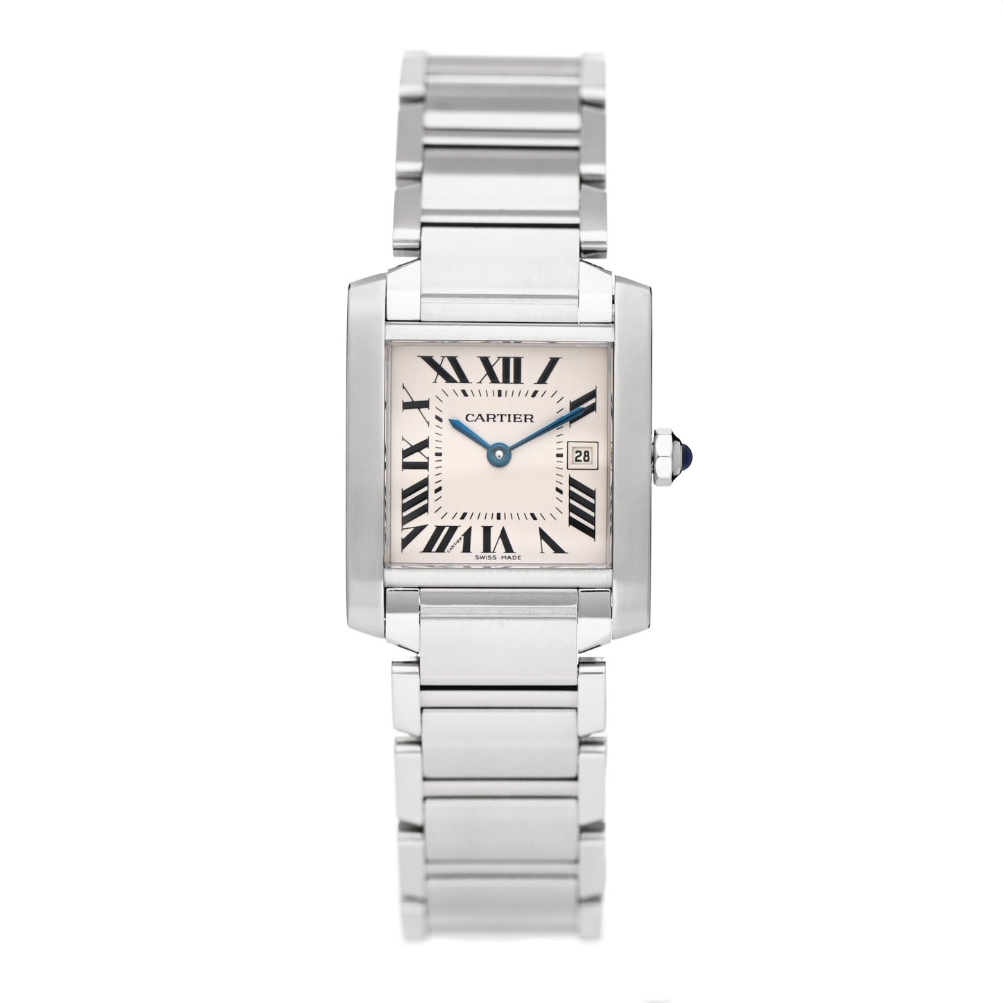 Stainless Steel 25mm Tank Francaise Quartz Watch