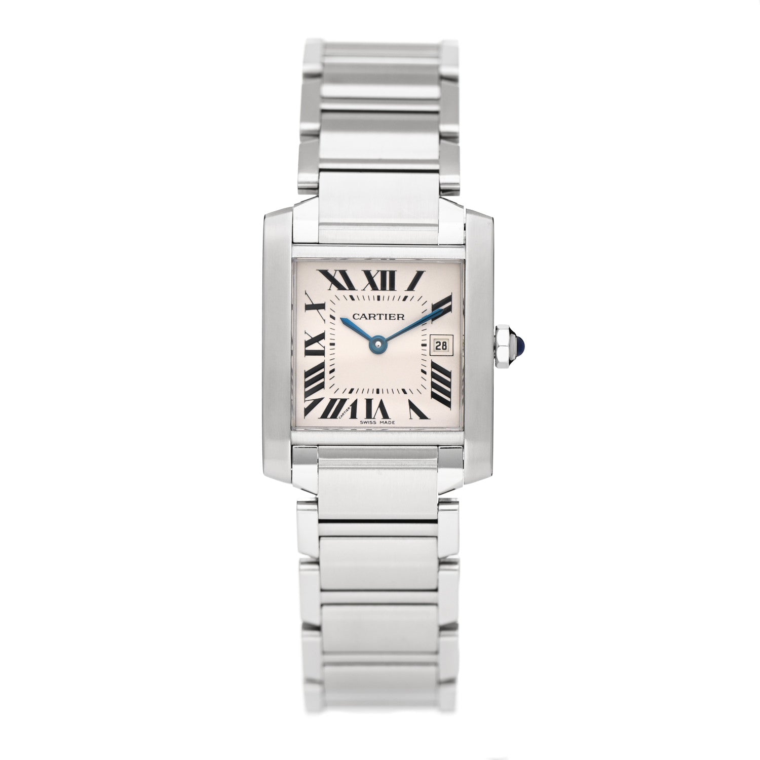 Cartier Stainless Steel 25mm Tank Francaise Quartz Watch 1 of 4