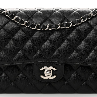 Chanel Caviar Quilted Medium Double Flap Black 8 of 14