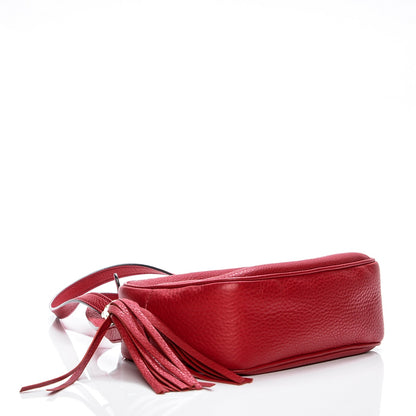 Gucci Pebbled Calfskin Small Soho Disco Bag Tabasco Red 4 of 8