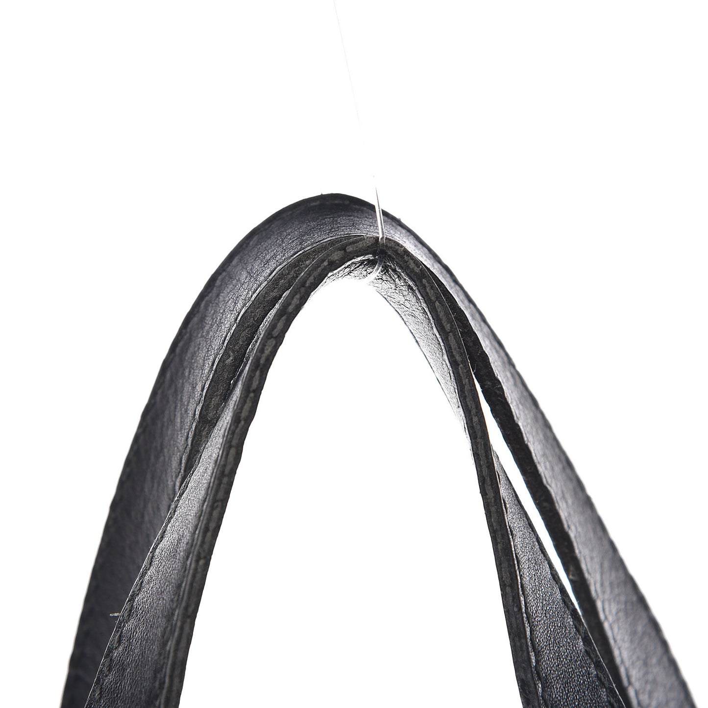 Calfskin Horsebit Embossed Large Tote Black