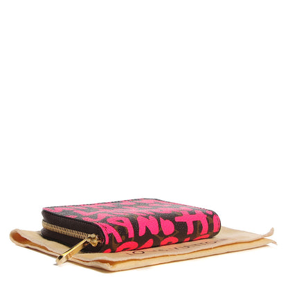 Louis Vuitton Monogram Graffiti Zippy Coin Purse Fuchsia 4 of 7
