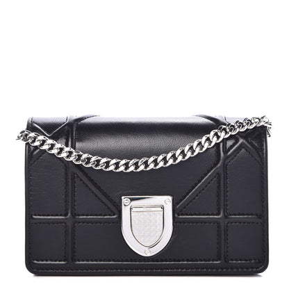 Christian Dior Lambskin Baby Diorama Flap Bag Black 1 of 8